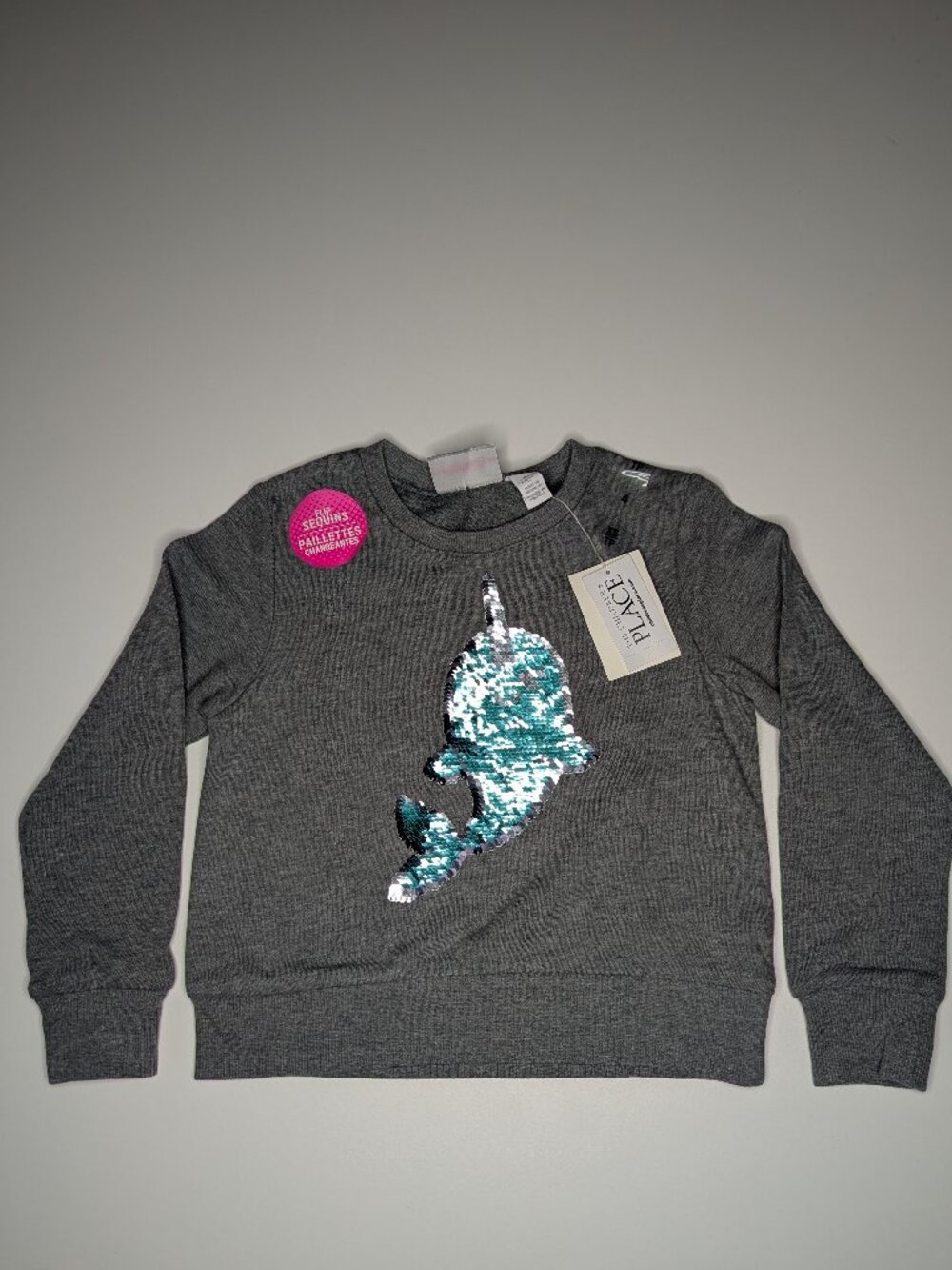 The Children's Place: Sequins Narwal Sweater